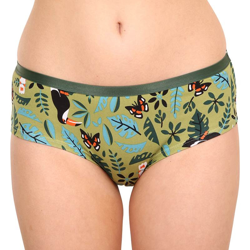 Veselé dámské kalhotky Dedoles Ptáčci z džungle (D-W-UN-HB-C-C-244) XL