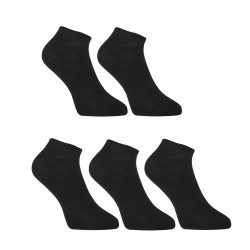 5PACK ponožky Styx nízké bambusové černé (5HBN960) 