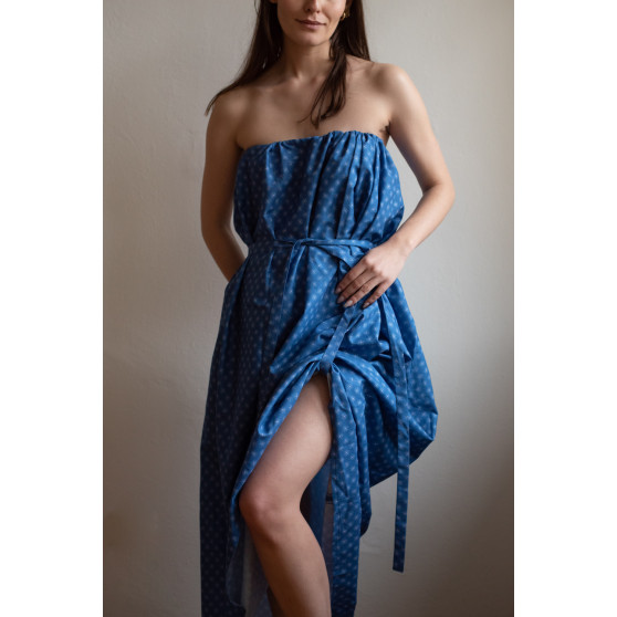 Napařovací šaty Lunice Modré (LU3330)