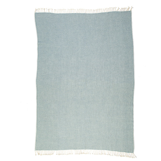 Vlněná merino deka Marina modrozelená extra jemná (BAL021)