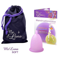 Menstruační kalíšek Me Luna Soft M s kuličkou růžová (MELU002)