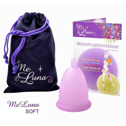 Menstruační kalíšek Me Luna Soft XL s kuličkou růžová (MELU004)