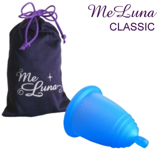 Menstruační kalíšek Me Luna Classic S s kuličkou modrá (MELU005)
