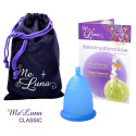 Menstruační kalíšek Me Luna Classic L s kuličkou modrá (MELU007)