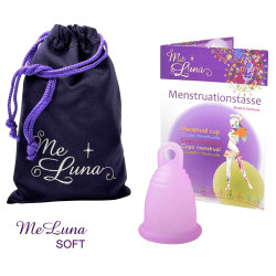 Menstruační kalíšek Me Luna Soft S s očkem růžová (MELU008)