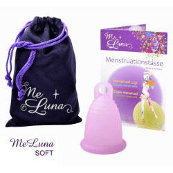 Menstruační kalíšek Me Luna Soft L s očkem růžová (MELU010)