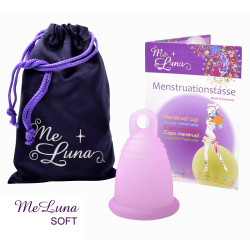 Menstruační kalíšek Me Luna Soft XL s očkem růžová (MELU011)