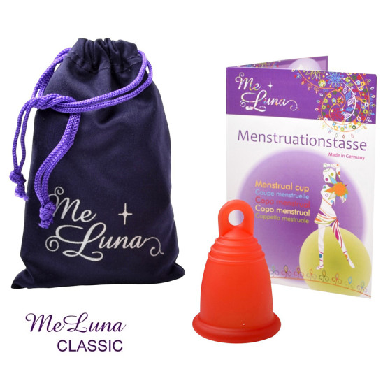 Menstruační kalíšek Me Luna Classic S s očkem červená (MELU026)
