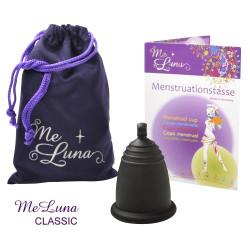 Menstruační kalíšek Me Luna Classic L s kuličkou černá (MELU031)