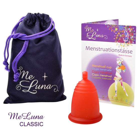 Menstruační kalíšek Me Luna Classic M s kuličkou červená (MELU033)