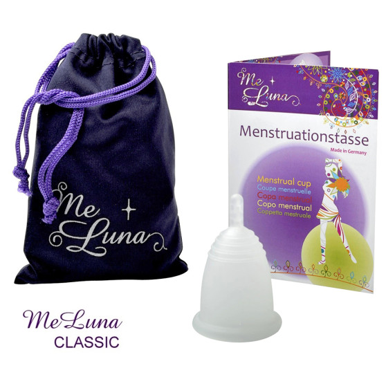 Menstruační kalíšek Me Luna Classic S se stopkou čirá (MELU046)