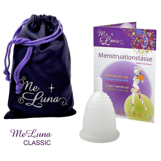 Menstruační kalíšek Me Luna Classic M se stopkou čirá (MELU047)