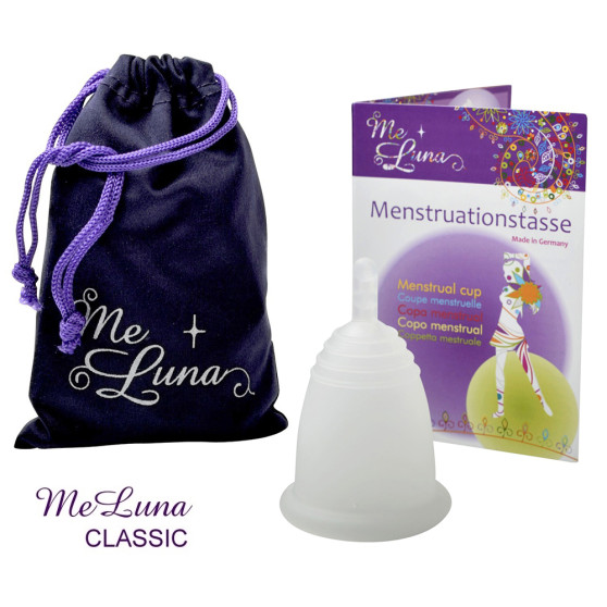 Menstruační kalíšek Me Luna Classic XL se stopkou čirá (MELU049)