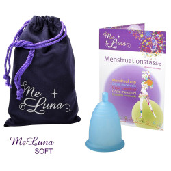 Menstruační kalíšek Me Luna Soft S s kuličkou tyrkysová (MELU050)