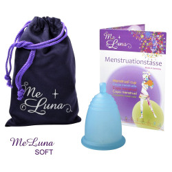 Menstruační kalíšek Me Luna Soft L s kuličkou tyrkysová (MELU052)