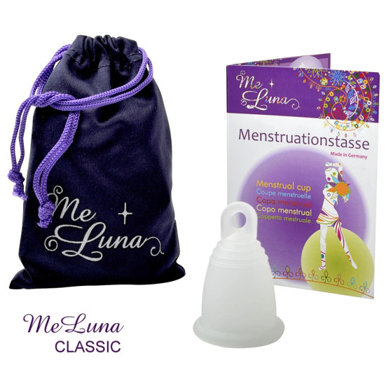 Menstruační kalíšek Me Luna Classic S s očkem čirá (MELU057)