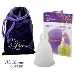 Menstruační kalíšek Me Luna Classic XL s očkem čirá (MELU060)