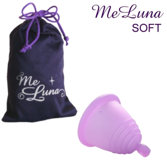 Menstruační kalíšek Me Luna Soft XL Shorty s kuličkou růžová (MELU088)