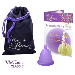 Menstruační kalíšek Me Luna Classic S Shorty s kuličkou fialová (MELU089)