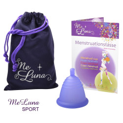Menstruační kalíšek Me Luna Sport L Shorty s kuličkou violet (MELU115)
