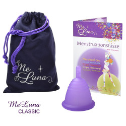 Menstruační kalíšek Me Luna Classic L Shorty se stopkou fialová (MELU119)