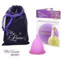 Menstruační kalíšek Me Luna Sport L Shorty s kuličkou fuchsia (MELU131)