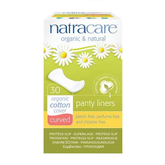Slipové vložky Natracare Tvarované (NATRA10)