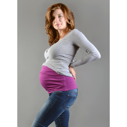 Těhotenský bederní pás Nice Belly fialový (NB008)