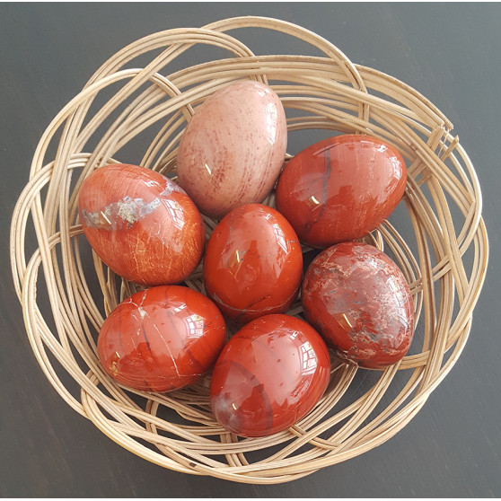Kamenné vajíčko Yoni Spirit červený jaspis (YOS03)