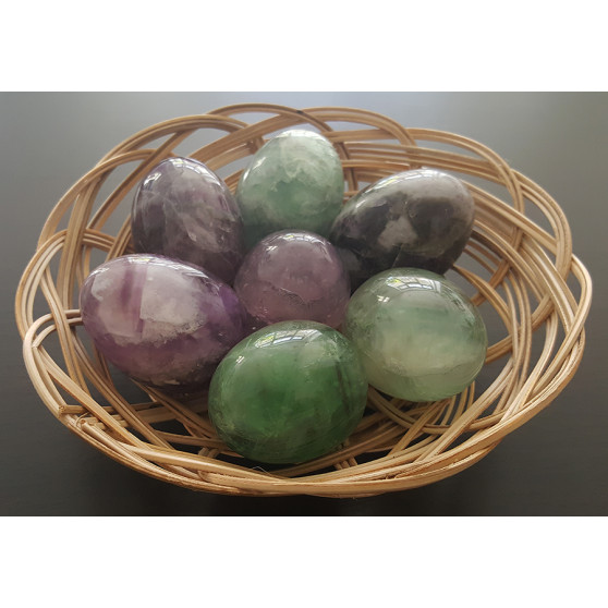 Kamenné vajíčko Yoni Spirit fluorit (YOS15)