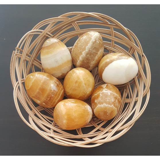 Kamenné vajíčko Yoni Spirit kalcit (YOS16)
