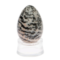 Kamenné vajíčko s otvorem Yoni Spirit jaspis zebra (YOS19)