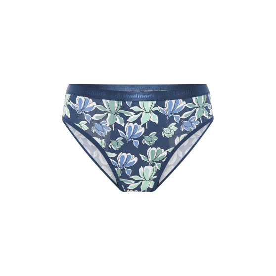 Menstruační kalhotky Modibodi Classic Bikini Maxi Midnight Blue Floral - VYBALENÉ (MODI4012MBFVYB)
